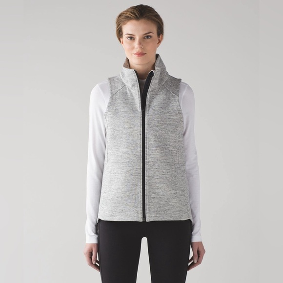 Lululemon Going Places Heathered Gray Vest 6 - Picture 1 of 12